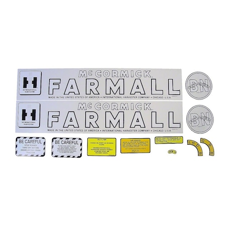 Aftermarket IH BN Culti-Vision 1945-52: Mylar Decal Set MAE30-1386